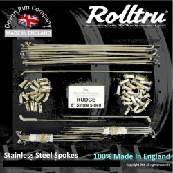 RG3-8-SSP 21" Premium Butted Stainless Steel Spoke Set for Rudge 8" Single Sided Hubs