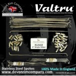 RG5-INT-KIT 21" WM2 Valtru Stainless Rim & Spoke Kit to suit Rudge QD Interchangeable Hubs