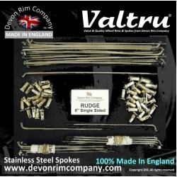 RG5-8-VTSSP 21" WM2 Valtru Stainless Steel Spoke Set for Rudge 8" Single Sided Hubs