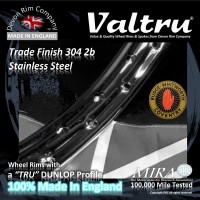 RG2-VT 20" WM2 Valtru Stainless Rim to suit Rudge 8" Single Sided & QD Hubs