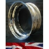 H6.50X15X40-STD 15'' Harley Davidson Style Devon Mirror Stainless Steel Wheel Rim