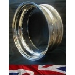 H6.00X16X40-STD 16'' Harley Davidson Style Devon Mirror Stainless Steel Wheel Rim