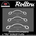 TRI5-SS-KIT 21" WM1 Rolltru Premium Stainless Rim & Spoke Kit for 7" Triumph Half Width Front Hub