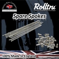 AMC3-SPARE-SSP 19" 2 off Premium Stainless Steel Spare Spokes for AMC Full Width Rear Hubs
