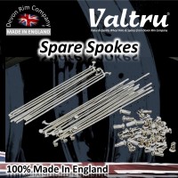 AMC4-SPARE-VTSSP 19" 2 off 8 gauge Valtru Stainless Steel Spare Spokes for 3.1'' Wide Cotton Reel Spool Hub