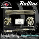 AA17W-SLOT-KIT 18" WM3 Valtru Stainless Rim & Spoke Kit for SLOTTED 7" Single Sided Rear