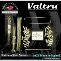 MB11-8-TLS-VTSSP 19" Valtru Stainless Steel Spoke Set for BSA & Triumph 8" Full Width Flanged Hub