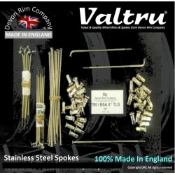 MB11-8-TLS-VTSSP 19" Valtru Stainless Steel Spoke Set for BSA & Triumph 8" Full Width Flanged Hub
