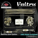 BSA18-3-19-KIT 19" WM3 Valtru Stainless Rim & Spoke Kit for WASP BSA 8" Half Width Hub