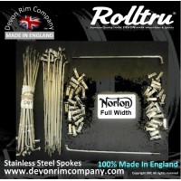 MB41-18-SSP 18" Premium Stainless Steel Spoke set for Norton Full Width Hubs