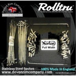 MB41-SSP 19" Premium Stainless Steel Spoke set for Norton Full Width Hubs