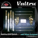 MC288-2-18-KIT 18" WM2 Valtru Stainless Rim & Spoke Kit Norton Disc Front