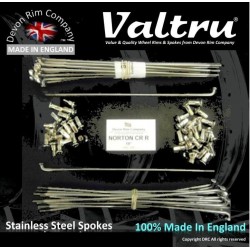 N17-EQ-VTSSP 21" Valtru Stainless Steel Spoke set for Norton Equal Cotton Reel Spool Hub