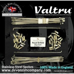 RE288-18-VTSSP 18" Stainless Steel Spokes for Royal Enfield Disc Front Hubs NOT BUTTED