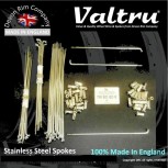 MB10-KIT 18" WM3 Valtru Stainless Rim & Spoke Kit for Triumph Bolt On & QD & Spool Rear 37-1007 W1007