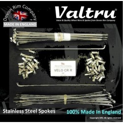 VEL2-VTSSP 19" Valtru Stainless Steel Spokes for Velocette Cotton Reel Rear Hubs