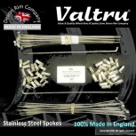 VIN2-SS-KIT 19" WM2 Rolltru Premium Stainless Rim & Valtru Spoke Kit for Vincent Front