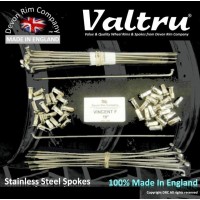 VIN2-VTSSP 19" Valtru Stainless Steel Spoke Set for Vincent Front Hub