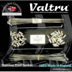 VIN2-VTSSP 19" Valtru Stainless Steel Spoke Set for Vincent Front Hub