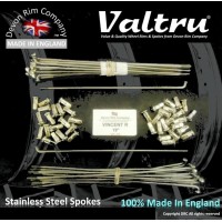 VIN4-VTSSP 19" Valtru Stainless Steel Spoke Set for Vincent Rear Hub