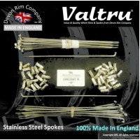 VIN7-VTSSP 20" Valtru Stainless Steel Spoke Set for Vincent Rear Hub