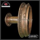Ariel LF, LG, LH, OG, NH, VHA 7" Single Sided REAR Hub with KEY SLOTS On Small Flange for Fixed Rigid 1932-55 & more