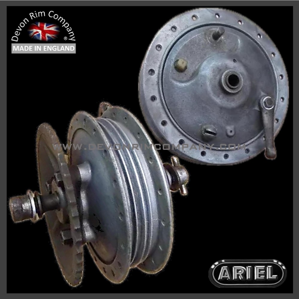 Ariel Arrow & Leader Full Width Front or Rear **36 Hole Hubs** Wheel Rims & Spokes
