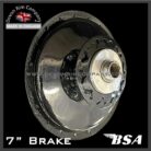 BSA Pre Unit, B31, B32, B33, B40, B44, B25, C25 1947-55 & more 7" Single Sided Front Hub Wheel Rims & Spokes