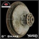 Norton 8'' Single Sided Front as fitted to Models 7, 16H, 18,19,30,77, WD16H, CSI, ES2, International, 500 OHC, DOHC, Big 4, TT & more