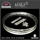 Suzuki GS400, GS425, GS450, GS550, Front Disc Wheel Rims & Spokes