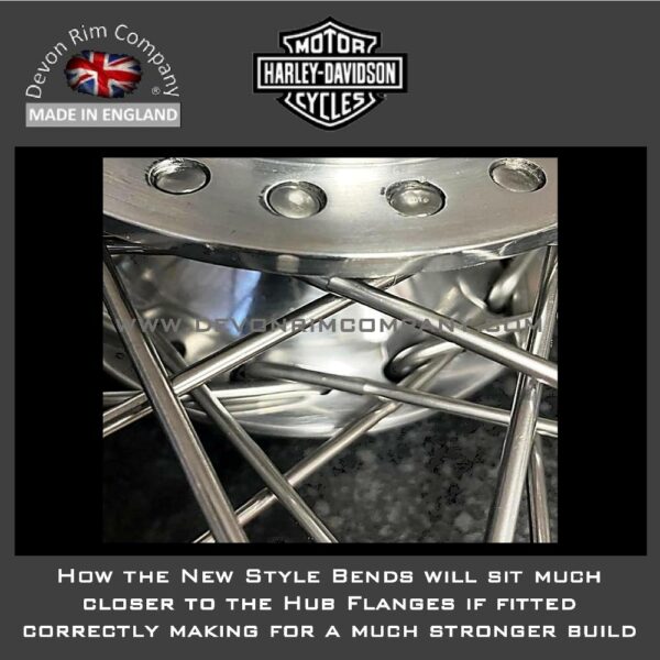 Harley Davidson Wheel Rims & Spokes for Narrow Glide Hub with STAGGERED Holes (TAKE CARE!) as there are 2 types of this style of Narrow Glide Hub - Image 21
