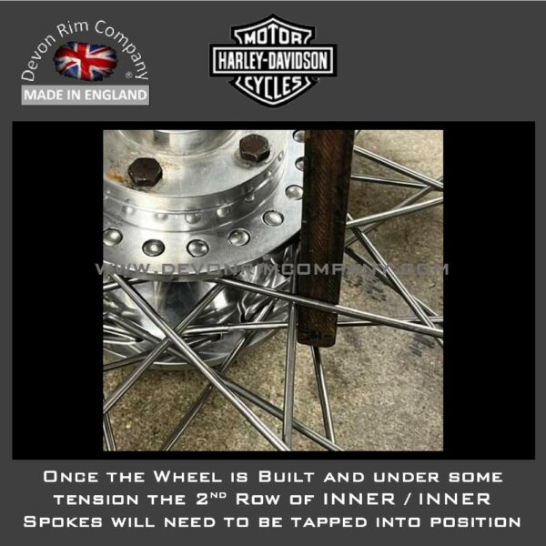 Harley Davidson Wheel Rims & Spokes for Narrow Glide Hub with STAGGERED Holes (TAKE CARE!) as there are 2 types of this style of Narrow Glide Hub - Image 22