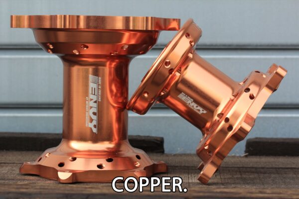Copper coloured ENVY motocross hub