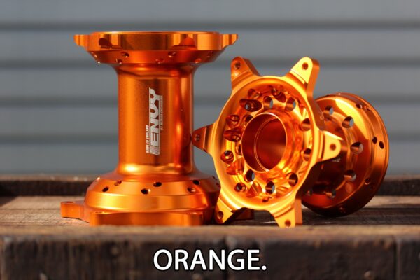 Orange ENVY motocross hub