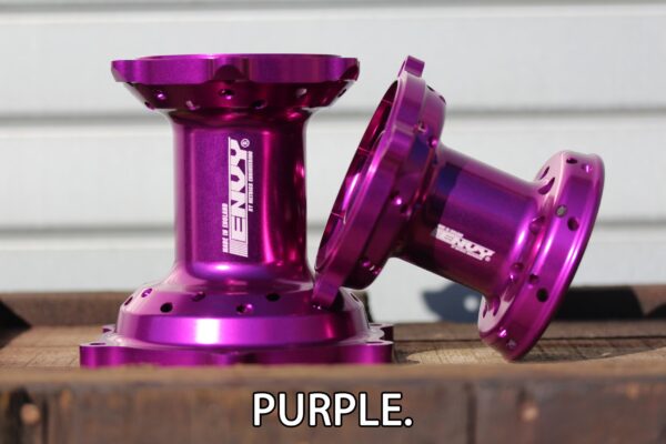 Purple ENVY motocross hub