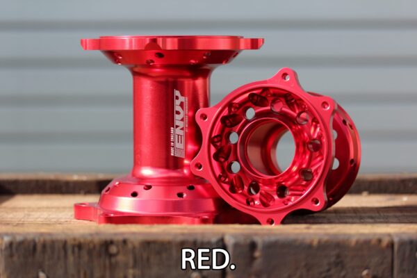 Red ENVY motocross hub